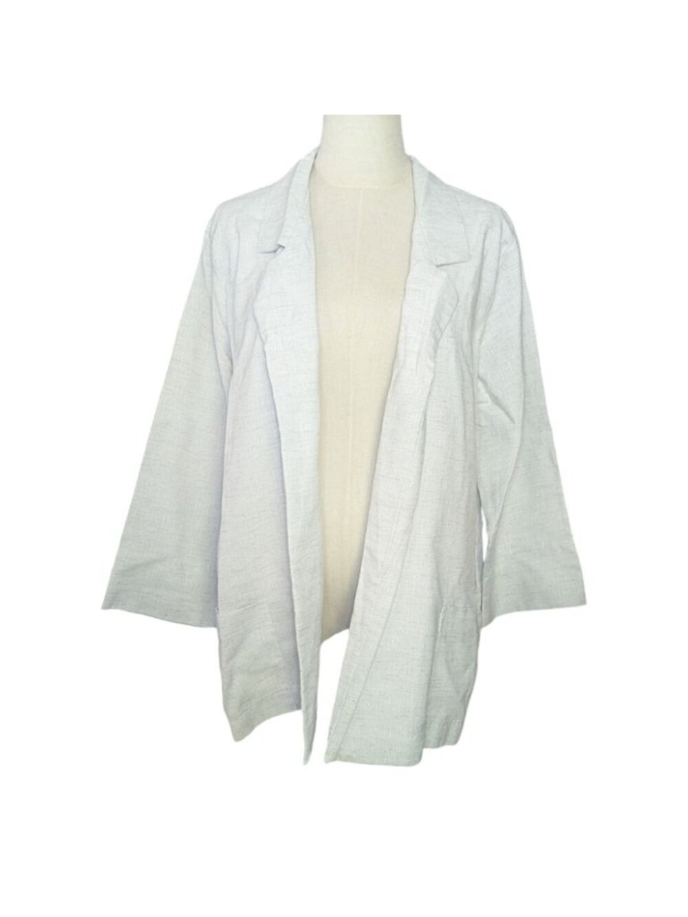 VTG Courtney Blake Open Front Woven Blazer Extra Large